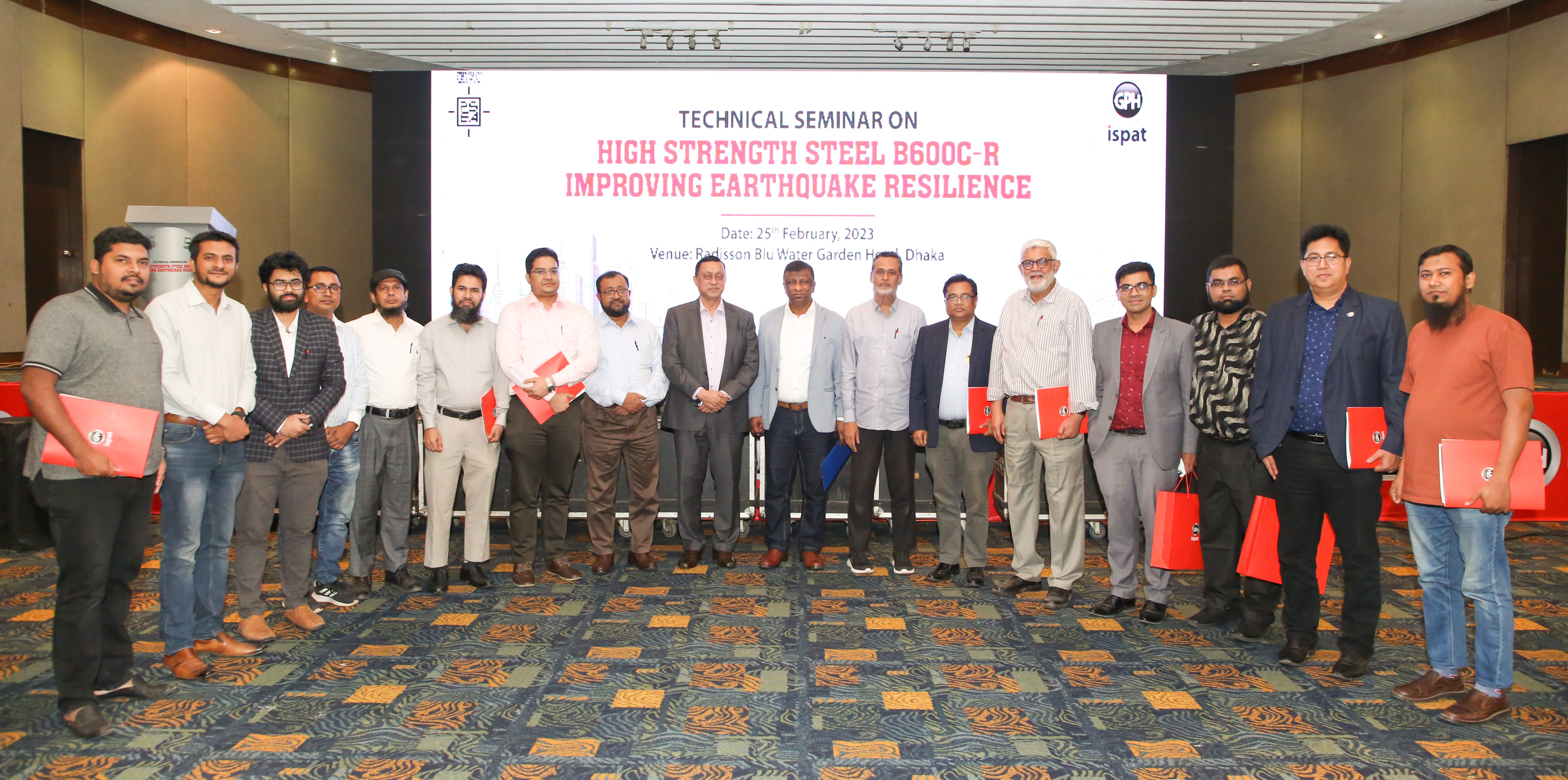 GPH Ispat Ltd. & Professional Structural Engineers Association (PSEA) jointly conducted a technical seminar titled “High Strength Steel B600C-R: Improving Earthquake Resilience”